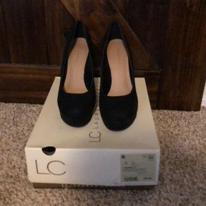 LC Lauren Conrad - closed toe black pumps w/box